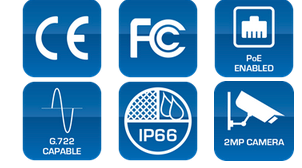 Atlas IP-DB PoE IP Commercial Grade Video Doorbell