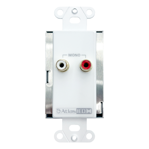 Atlas IP-RCA IPX Compatible Decora-style RCA Wall Plate