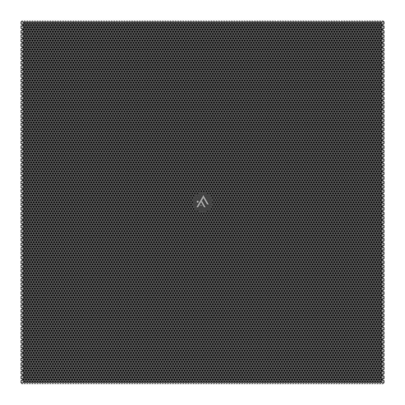 Atlas FC-8SG-B 8" Square Black Grille Qty 2