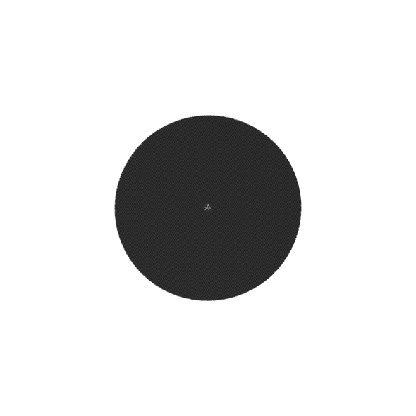 Atlas FC-4RG-B 4" Round Black Grille