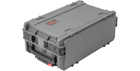SKB Cases 3i-4U11G-W Dark Gray 4U Injection Molded 11 in Deep Rack w/ wheels and handle