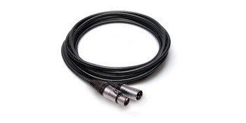Hosa MXX-015RS Camcorder Microphone Cable, Neutrik Right-angle XLR3F to XLR3M, 15 ft