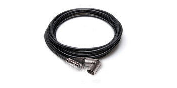 Hosa MMX-001.5SR Camcorder Microphone Cable, Hosa 3.5 mm TRS to Neutrik Right-angle XLR3M, 1.5 ft