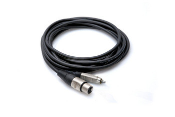 Hosa HXR-020 Pro Unbalanced Interconnect, REAN XLR3F to RCA, 20 ft