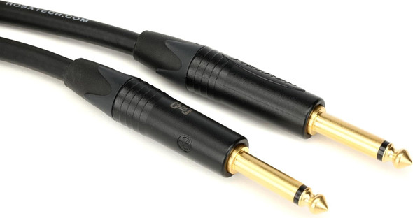 Hosa CGK-020 Edge Guitar Cable, Neutrik 1/4 inch Straight to 1/4 inch, 20 ft