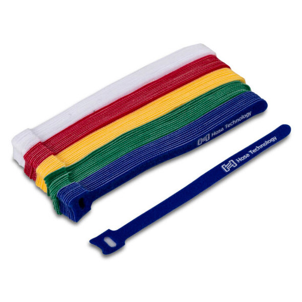 Hosa WTI-508-MULTI Hook & Loop Cable Ties 0.5 x 8 (Multi-Color, 50-Pack)