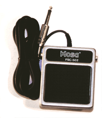 Hosa FSC-502 Footswitch, Momentary, Normally Open