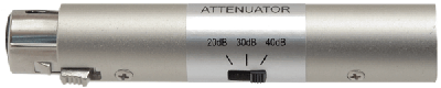 Hosa ATT-448 Input Attenuator, XLR3F to XLR3M