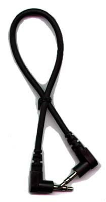 Hosa CMM-100.8RR Stereo Interconnect, Right-angle 3.5 mm TRS to Same, 8 in