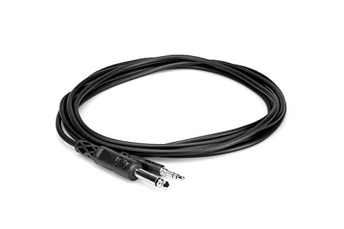 Hosa CMP-105 Mono Interconnect, 1/4 in TS to 3.5 mm TRS, 5 ft
