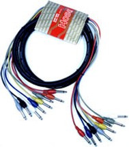 Hosa CPP-803 Unbalanced Snake, 1/4 in TS to Same, 3 m