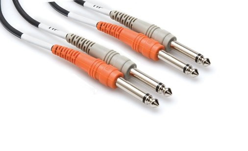 Hosa CSS-203 Stereo Interconnect, Dual 1/4 in TRS to Same, 3 m