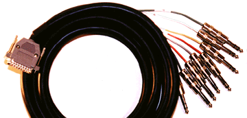 Hosa DTP-805 Balanced Snake, DB25 to 1/4 in TRS, 5 m