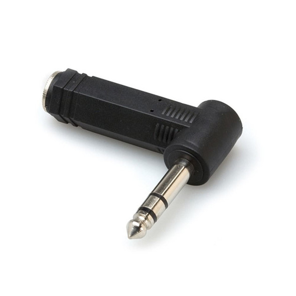 Hosa GPP-273 Right-angle Adapter, 1/4 in TRS to Same