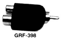 Hosa GRF-398 Adapter, Dual RCA to RCA