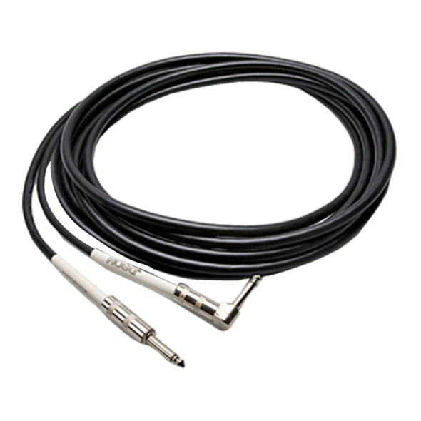 Hosa GTR-210R Guitar Cable, Hosa Straight to Right-angle, 10 ft