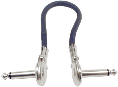 Hosa IRG-100.5 Guitar Patch Cable, Low-profile Right-angle to Same, 6 in
