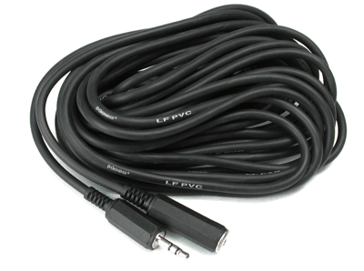 Hosa MHE-125 Headphone Extension Cable, 3.5 mm TRS to 3.5 mm TRS, 25 ft