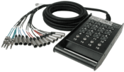 Hosa SH-8X4-100 Pro-Conex Stage Box Snake, Hosa 8 x XLR Sends and 4 x 1/4 in TRS Returns, 100 ft