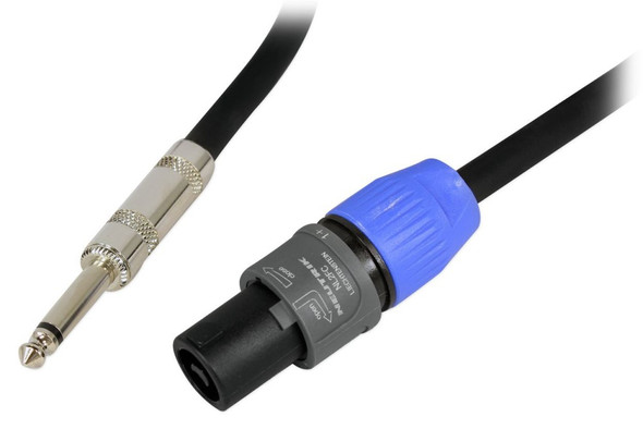 Hosa SKT-450Q Pro Speaker Cable, REAN Loudspeaker to 1/4 in TS, 50 ft