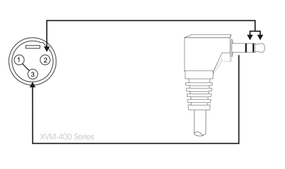 Hosa XVM-110M Camcorder Microphone Cable, Right-angle 3.5 mm TRS to XLR3M, 10 ft
