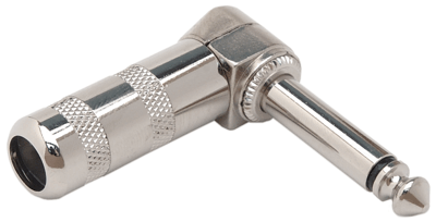 Hosa PRG-370 Connector, Right-angle 1/4 in TS