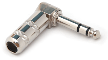 Hosa PRG-370S Connector, Right-angle 1/4 in TRS