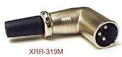 Hosa XRR-318M Connector, Right-angle XLR3M