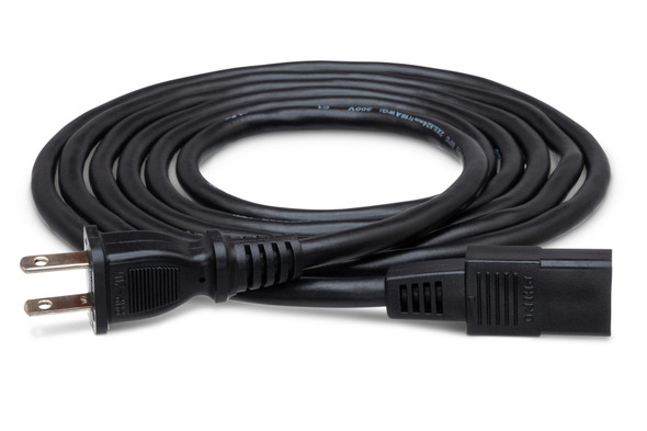 Hosa PWC-178 Power Cord, IEC C9 to NEMA 1-15P, 8 ft