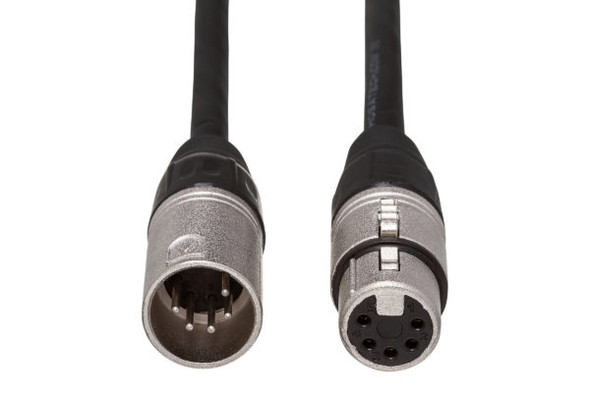 Hosa DMX-705 DMX512 Cable, XLR5M to XLR5F, 5 ft