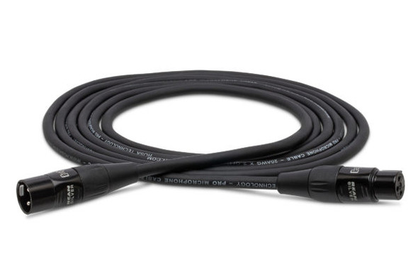 Hosa HMIC-030 Pro Microphone Cable, REAN XLR3F to XLR3M, 30 ft