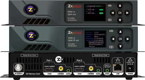 ZeeVee ZvPro820 Dual Channel Digita Modulator via Unencrypted HDMI