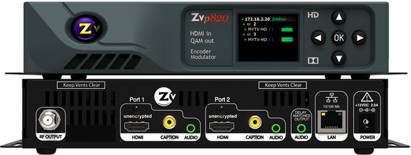 ZeeVee ZVPro810-NA ZvPro810-NA, MPEG2 HD Encoder/QAM Modulator, 1 Channels, HDMI, 1080