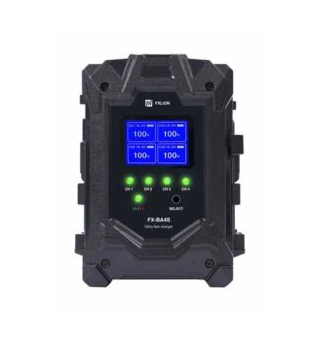 FXLion FX-BA4A Fxlion 4-Channel Dual Current Switchable Gold-mount Battery Fast Charger-16.8V/3A or 16.8V/6A