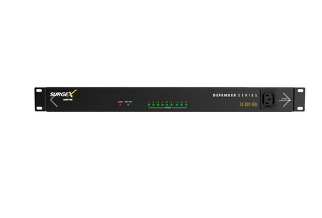 SurgeX SX-DSP-169 IP Connected Multi-Stage Surge Suppression, Detachable Power Cord