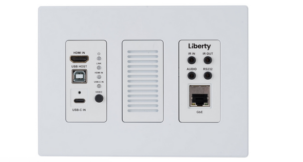 Liberty Cable IPEX6001U-WP-W DigiIP 6000 Series SDVoE Wall Plate Encoder