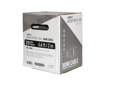 Liberty Cable ZG-H01MBP 3.28' ZERO-G 18G FLEX HDMI BLK 1.0M