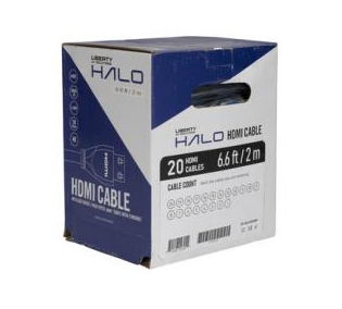 Liberty Cable HALO-HC00.6MBP 1.97' HALO 18G HDMI CBL AWM BLK 0.6M