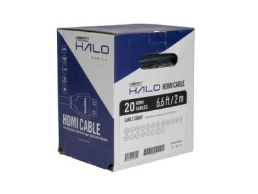 Liberty Cable HALO-HC01MBP 3.28' HALO 18G HDMI CBL AWM BLK 1.0M Package