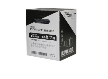 Liberty Cable COMET-H00.5MBP 1.64' COMET 10G HDMI CBL BLK 0.5M