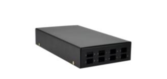 Liberty Cable RF-WM08PI Wall-mount fiber distribution box -- 8 port with indoor rating (requires couplers)