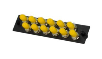 Liberty Cable RF-06PLSM-6STA insert Panel -- 1 slot -- single mode OS2-- 6 simplex SC/APC (angled)