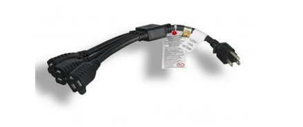 Liberty Cable P15A-15P-3R15-03 3' POWER CORD Y CBL 5-15P-3R 3'