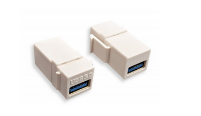 Liberty Cable ISKM-U3AA-WH INSERT USB A-A 3.0 COUPLER WHT