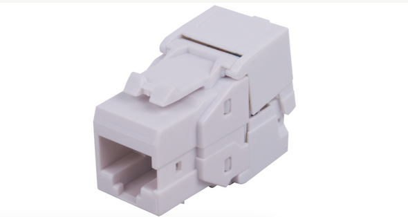 Liberty Cable 1A68TP0A0-WH Liberty Category 6A U/UTP 180 Degree Keystone Insert