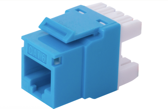 Liberty Cable 0A68RP000-BL Liberty Category 6 U/UTP 180 Degree Keystone Insert