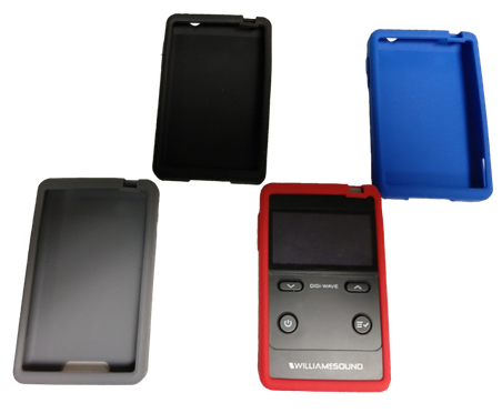 Williams Sound CCS 061 BK Silicone skins with lanyard and wrist strap