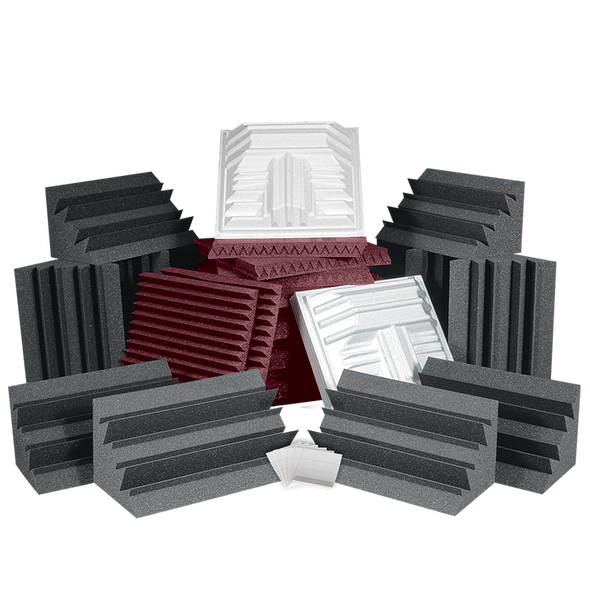 Auralex ROOMPROPLUSBUR Pro Plus Roominator Acoustic Treatment Kit - Burgundy