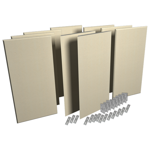 Auralex PPK1-SST ProPanel ProKit-1 Sandstone, 2" Flat Panel, Foam Panels, Quantity 18