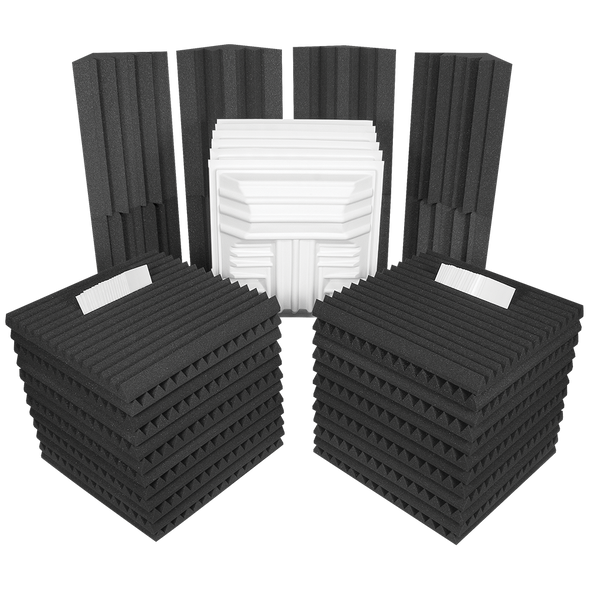 Auralex ROOMDLXPLUSCHA Deluxe Plus Roominator Kit Charcoal Gray